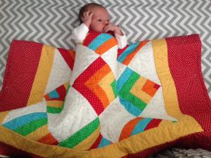 Helena and quilt 5.2016